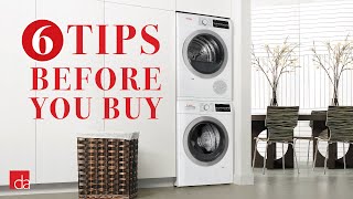 Stackable Washer Dryer  6 Tips Before You Buy [upl. by Boj]