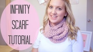 CROCHET Infinity scarf tutorial  Bella Coco [upl. by Prochoras347]