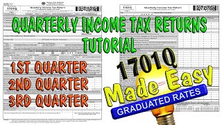 How to FILLOUT 1701Q Quarterly Income Tax Returns [upl. by Linetta]