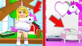 I Got My DREAM PET In Adopt Me  Getting The Legendary Unicorn Roblox [upl. by Airekal]