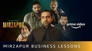 MIRZAPUR  Business Lessons  Pankaj Tripathi Ali Fazal Divyenndu  Amazon Prime Video [upl. by Htinnek]