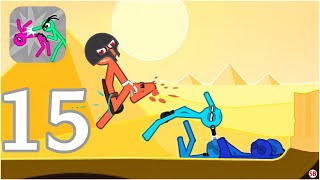 Slapstick fighter fight game gameplay part 15 iOS [upl. by Ahsead]