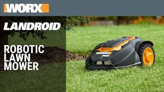 WORX Landroid M  Cordless 28V MaxLithium 7quot Robotic Lawn Mower [upl. by Mahtal]