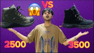 GOLDSTAR RS2500 VS RS3500 TREKKING SHOES😱 GOLDSTAR TREKKING SHOES IN NEPAL  GOLDSTAR HIKING SHOES [upl. by Hiltan]