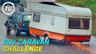 SUV Caravan Challenge  Top Gear  Series 22  BBC [upl. by Namzaj]