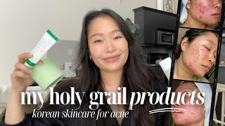 my updated HOLY GRAIL skincare products  how I heal active breakouts adult acne and scarring [upl. by Jae]