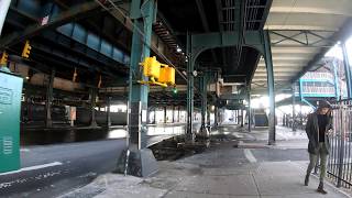 ⁴ᴷ⁶⁰ Walking NYC  Flushing to Corona Queens via Roosevelt Avenue [upl. by Calle]