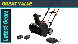 Worx Nitro 40V 20Inch Snow Blower Best Budget Electric Blower [upl. by Ueihtam]