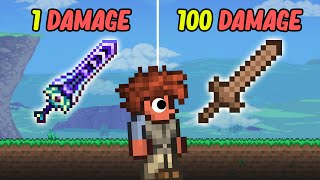 Terraria But All Weapons Deal Random Damage [upl. by Eessej]