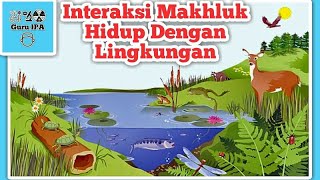 Interaksi Makhluk Hidup Dengan Lingkungan  Pola Interaksi Dalam Ekosistem  Simbiosis [upl. by Leagiba549]