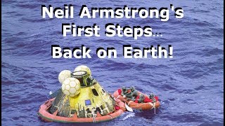 Neil Armstrongs First Steps Back On Earth [upl. by Ddarb695]