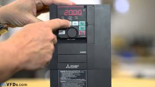 How to program the Mitsubishi A800 series VFD A820 A840 [upl. by Steel]