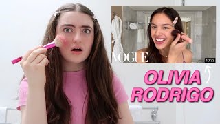 Testing Olivia Rodrigos Vogue Guide to Effortless SkinCare and Makeup  Beauty Secrets [upl. by Jona]