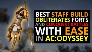 Insane Staff Build DESTROYS In AC Odyssey [upl. by Sisi]