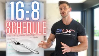 Intermittent Fasting Schedule Example  WHEN to Eat for 168 [upl. by Novihs389]