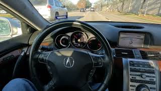 2008 Acura RL driving around and going over items on the vehicle [upl. by Shanney375]