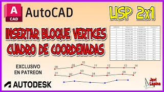 Lisp AutoCAD Insertar bloque en vértices [upl. by Melony]