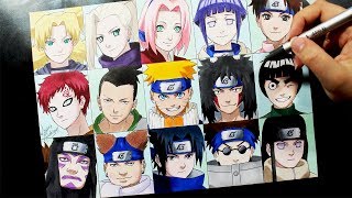 Speed Drawing  NARUTO TEAMS NARUTUBRO [upl. by Thevenot940]