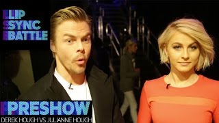 Derek Hough vs Julianne Hough  Lip Sync Battle Preshow [upl. by Ecneralc15]