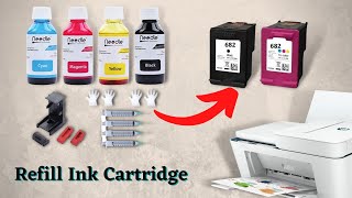 Refill ink in any printers Cartridge  Print more with less cost 💯🔥 [upl. by Anelah]