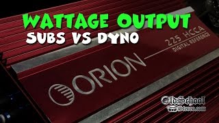 Amp Wattage Output  Subwoofers vs Amp Dyno Orion 225 HCCA [upl. by Concordia]