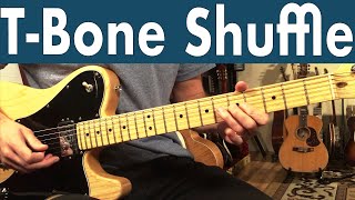 How To Play TBone Shuffle On Guitar  TBone Walker Guitar Lesson  Tutorial  Melody Lesson [upl. by Akilegna]