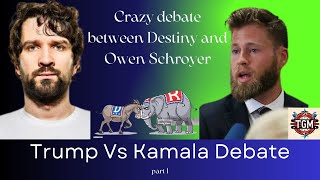 Trump vs Kamala debate between Destiny and Owen Schroyer part 1 [upl. by Mohamed]