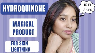 Hydroquinone  face lightening cream  how to use  Full Review Is hydroquinone safe  Kritika [upl. by Eittah]