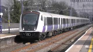 GWR Hsts amp Hitachi class 800units amp Crossrail 345 at Maidenhead [upl. by Eselehs163]