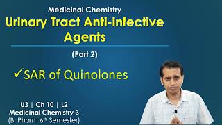 Quinolone Medicinal Chemistry SAR of Quinolones  Urinary Tract Antiinfective Agents [upl. by Brosine]