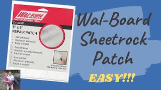 Easy Wal Board Tools Sheetrock Patch Installation Lifehacks DIY DIY howto how [upl. by Vonny]