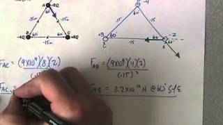 4 coulomb equilateral triangle [upl. by Serrano]