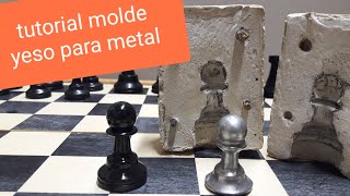 Tutorial como hacer molde yeso para metal  paso a paso [upl. by Atiuqrahs]