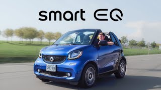 2018 Smart Fortwo EQ Electric Cabriolet Review  The Ideal City Car [upl. by Angelica]