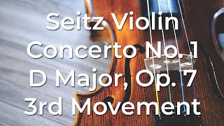 Seitz Violin Concerto No 1 in D Major Op 7 3rd Movement Allegretto [upl. by Sayce486]