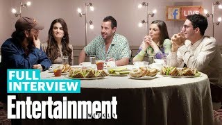 Uncut Gems Roundtable Interview With Adam Sandler Idina Menzel amp More  Entertainment Weekly [upl. by Ainuj]