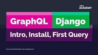 GraphQL with Django  Intro Install and first query [upl. by Nauqyaj]