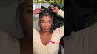 Glueless U Part Wig Protectively Install Beginners Friendly Wig From ElfinHair [upl. by Publius]