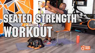 Upper Body Seated Strength Workout With Donovan Green [upl. by Ynafetse]