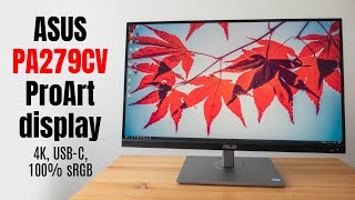 ASUS PA279CV ProArt Display designer review [upl. by Dynah]