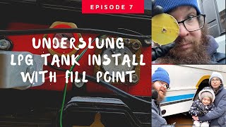 LPG Underslung Tank Install  External Gas Filler Point  Mercedes Vario Bus Camper Conversion [upl. by Drews866]