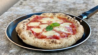 Best PIZZA recipe Without Oven 🍕 Real Italian PIZZA homemade cooked in a Pan 😋 Pizza Dough  Sauce [upl. by Meibers]