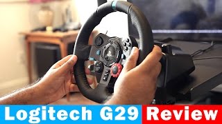 Logitech G29 Driving Force Racing Wheel For PS4PC  Full Review [upl. by Whitcher]