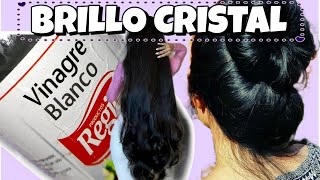 😮CABELLO BRILLANTE Y SEDOSO EN MINUTOS RECETA BRILLO EXTREMO cabellobrilloso cabellofuerte reto [upl. by Ahsineg]