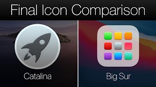 macOS 11 Big Sur vs Catalina Icons  Final Version [upl. by Einwat]