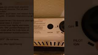 ProCom gas heater instructions [upl. by Aillimac]