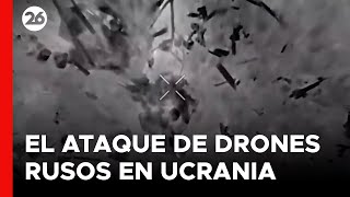 GUERRA RUSIA  UCRANIA  Drones rusos destruyen armamento ucraniano [upl. by Latini830]