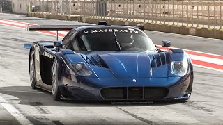 Road Legal Maserati MC12 Corsa by Edo Competition Accelerations Revs amp Sound on track [upl. by Franek9]