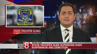 State trooper sues superiors over suspension demotion [upl. by Nodnarg]