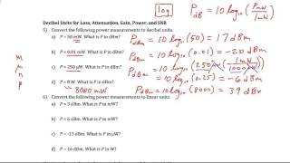 Decibel Power Units dBm [upl. by Eiramyelhsa]